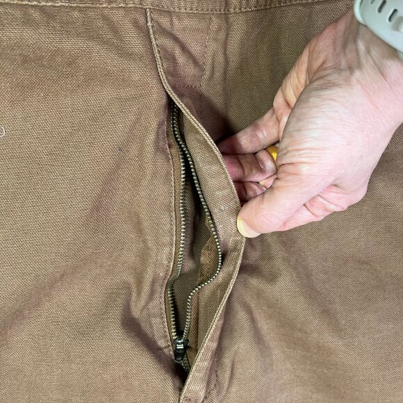 Key Size 40 Brown Cotton Overalls Carpenter *30.5" Inseam - Picture 9 of 16